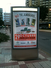 Campaña publicitaria del día sin juego en Málaga
